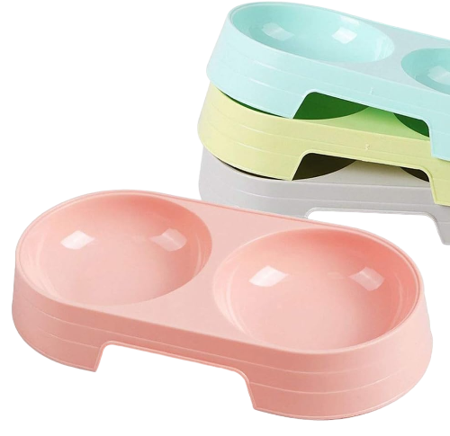 طبق اكل دبل بلاستيك