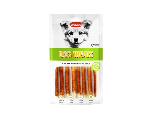 لينسن مكافأت للكلاب راب دجاج مونشي ستيك - 100جم