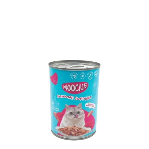 موتشي معلبات للقطط البالغة باللحم المفروم مع التون...