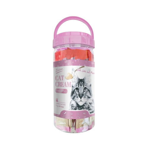 لينسن مكافأت كريمي للقطط لحم ضأن مع التفاح (17ج*30...