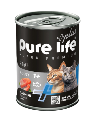 بیور لایف معلبات للقطط البالغة بنكهة السلمون 400 ج...