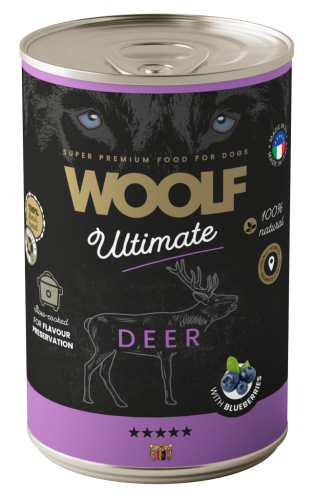 وولف معلبات الغزال مع التوت الأزرق للكلاب - 400 جم