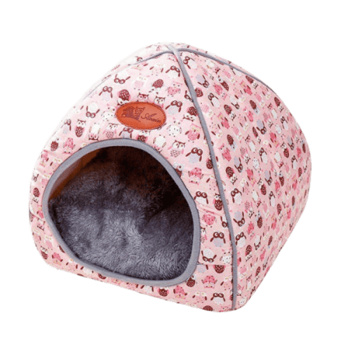 بيت قطط عدة اللوان شكل بومة