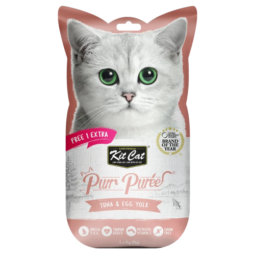 كت كات مكافآت تونا وصفار البيض (4+1×15 جم)