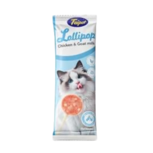 تايبت مصاصة دجاج وحليب ماعز مجففة بالتجميد 1.5غ