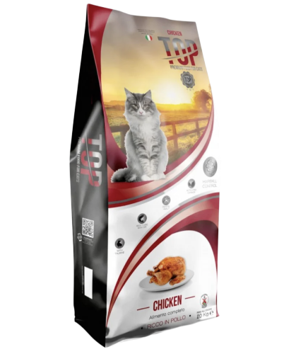 توب طعام جاف للقطط بالدجاج 20 كجم