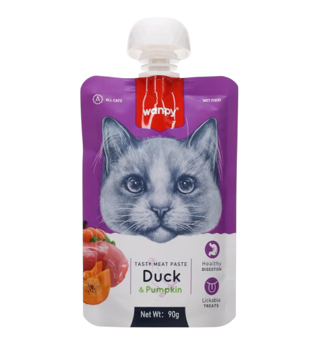ونبي معجون لحم , بط و يقطين 90 غرام