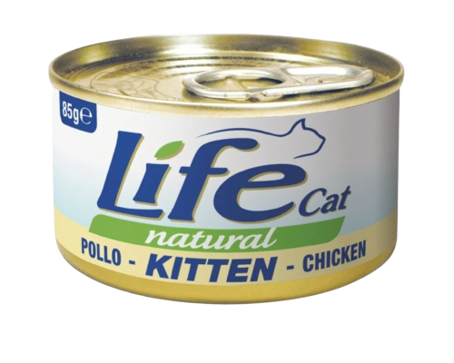 لایف کات اکل رطب للقطط الصغيرة دجاج - 85جم