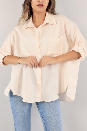 قميص سكّري مقلم