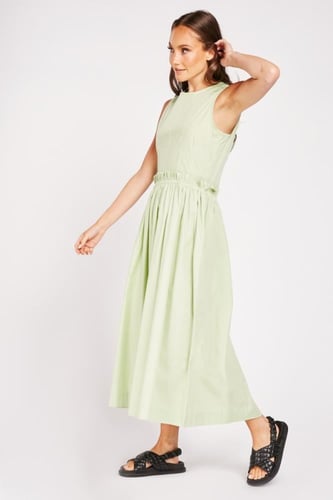 فستان ماكسي بكشكش