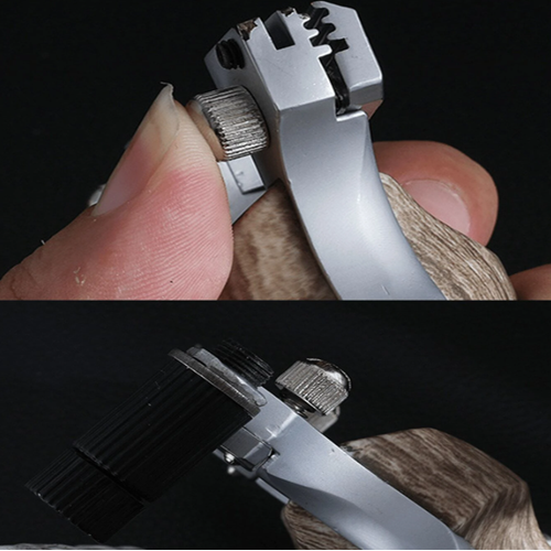 نبلة عصرية على طراز خشبي من معدن الزنك