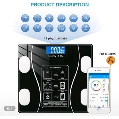 ميزان الكتروني عالي الدقه يقيس نسبة الدهون والكتله...