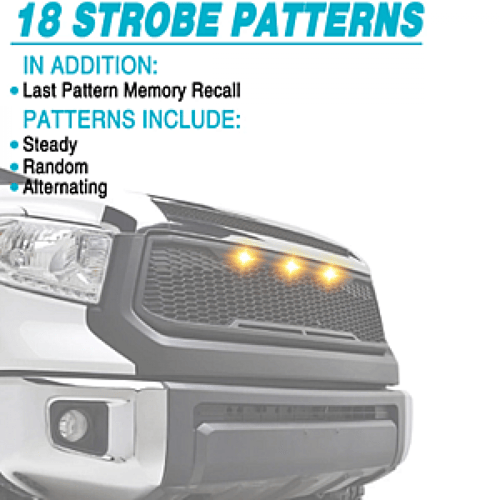 وميض تنبيهي للسيارات والطوارئ 6شمعات عدد 4 قطع