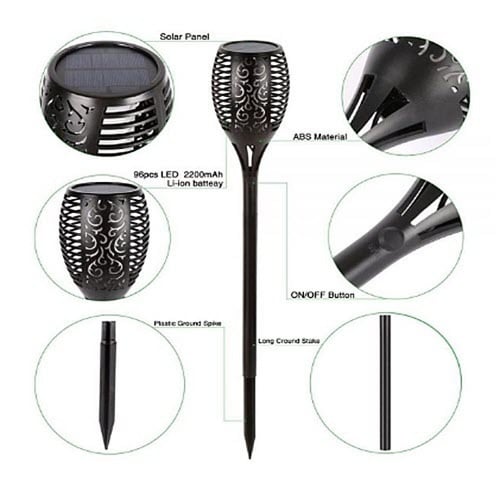 اظاءة الحدائق بالطاقة الشمسية