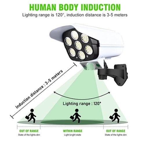 اظاءة استشعار الحركة بالطاقة الشمسية