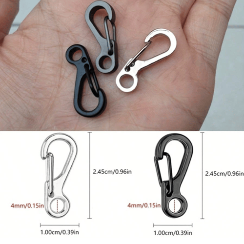 10 قطع من المشبك الفولاذي لربط الحبال لسمك صغير