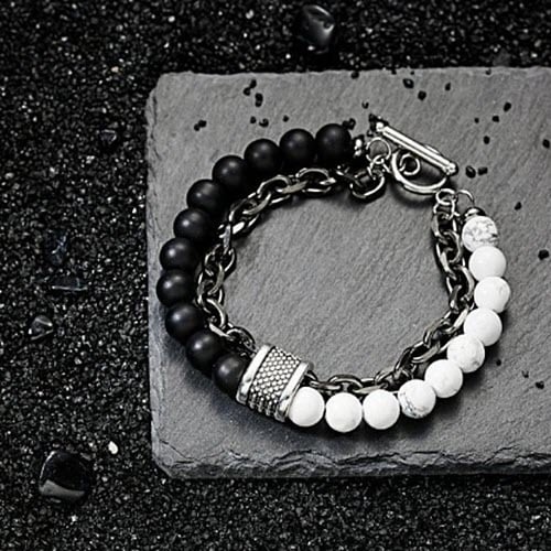 سوار من الحجر الطبيعي للرجال