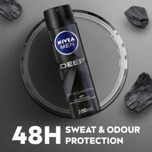 نيفيا مزيل عرق بخاخ للرجال جاف ونظيف 200 ملNivea M...