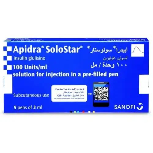 ابيدرا سولوستار 100وحدة دولية 5 قلم 3 ملApidra 100...