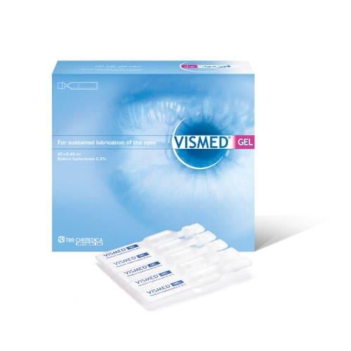 فيزميد 0.3% جل للعين 20 حبةVismed 0.3% Eye Gel 20...