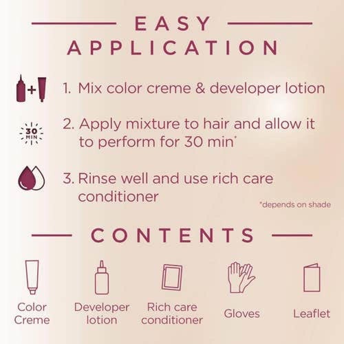 باليت كريم صبغة الشعر المكثف 7-17 بروج ناعم متوسط