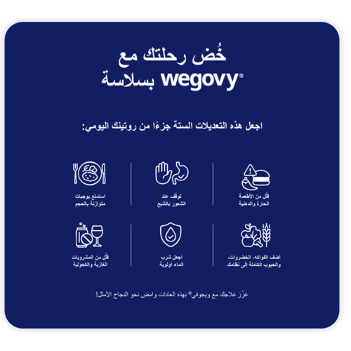 ويغوفي 2.4 ملغ 1 قلم مملوء مسبقًا 3 مل (ثلاجة)Wego...