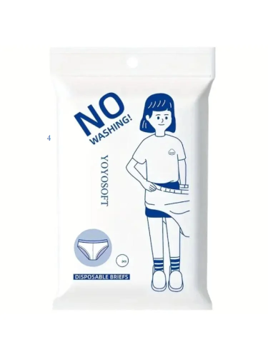 Yoyo Soft Disposable Briefs XXL 4 pcs يويوسفت سروا...