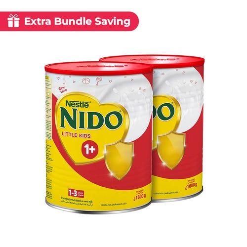 نيدو حليب أطفال واحد بلس 1 - 3 سنوات عبوة مزدوجة 2...