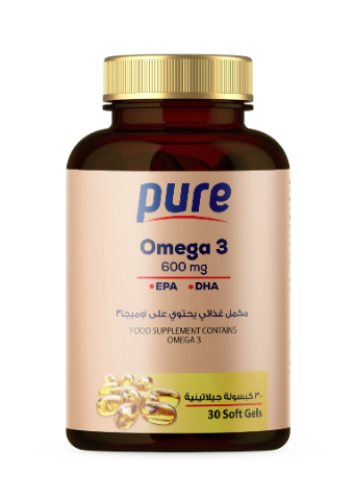 بيور أوميغا-3 600 مجم – 30 كبسولة Pure Omega-3 600...