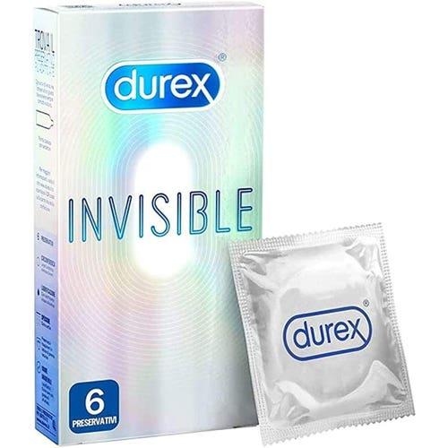 ديوركس واقي ذكري شفاف 6 حباتDurex Condom Invisible...