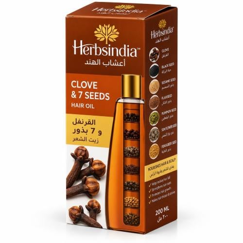 Herbs of India Clove & 7 Herbal Seeds Hair Oil – 1...