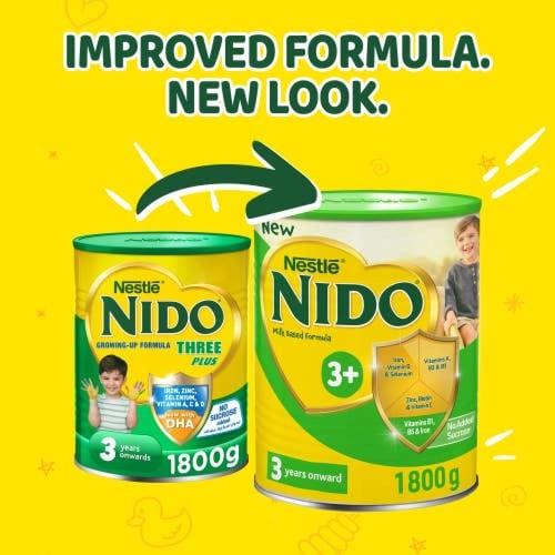 نيدو حليب أطفال (3) بلس 3 سنوات فما فوق 1800 جم
