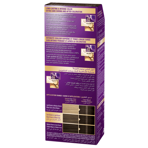 باليت كريم صبغة الشعر المكثف بني متوسط ​​4-0