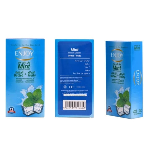 انجوى مينت واقٍ ذكري فاخر – 12 قطعة / Enjoy Mint P...