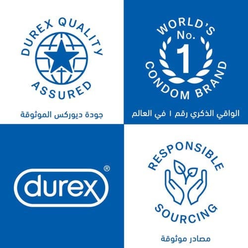 ديوركس واقي ذكري شفاف شديد الانزلاق 12 واقيDurex C...