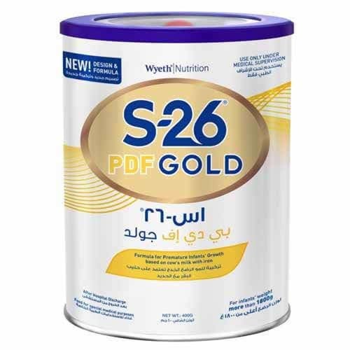 إس - 26 جولد حليب أطفال بي دي اف 400 جم