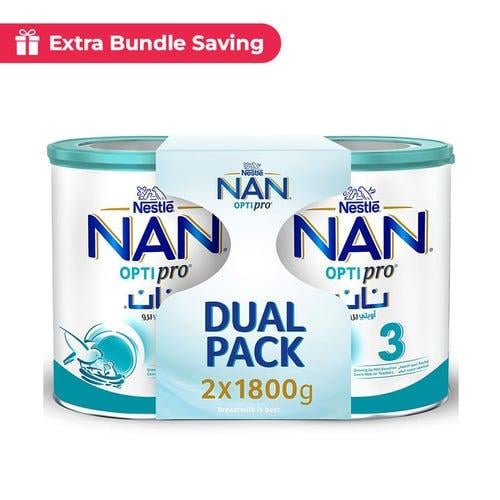 نان حليب أطفال أوبتي برو 3 (2 × 1800 جم) عبوة مزدو...