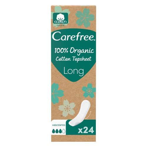 كيرفري قطن بانتيلاينر أصلي طويل 24Carefree Organic...
