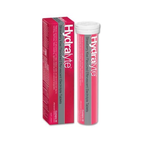 هيدرالايت أقراص فوارة إلكتروليت بنكهة الفراولة وال...