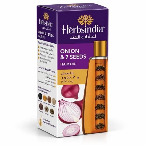 Herbs of India Onion & 7 Herbal Seeds Hair Oil – 2...