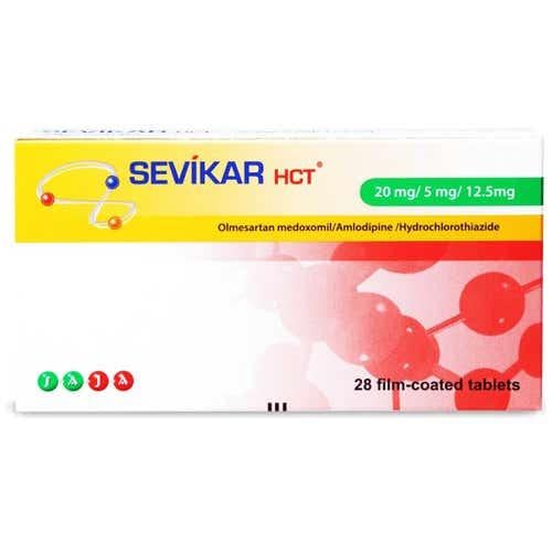 سيفيكار اتش سي تي 20/5/12.5 ملجم 28 قرصSevikar HCT...