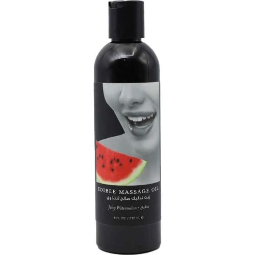 ايرثلي بودي زيت مساج الجسم صالح للتذوق بنكهة البطي...