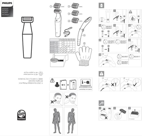 ماكينة تشذيب شعر الجسم BG5021/15 من فيليبس مقاومة...