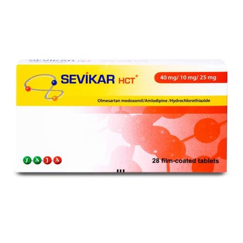 سيفيكار اتش سي تي 40/10/25 ملجم 28 قرصSevikar HCT...