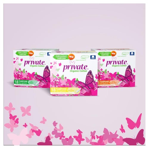 برايفت سدادات قطنية نسائية عضوية سوبر بلس 15 Priva...