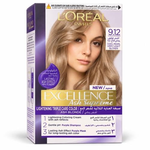 L'Oréal Paris Excellence Crème Hair Color 9.12 Ver...