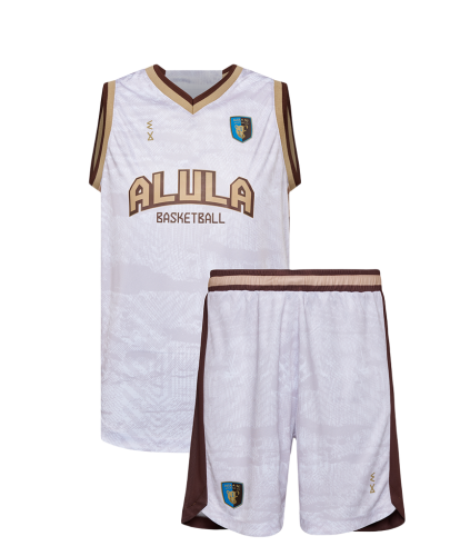 طقم كرة سلة نادي العلا 26/25 لون أبيض