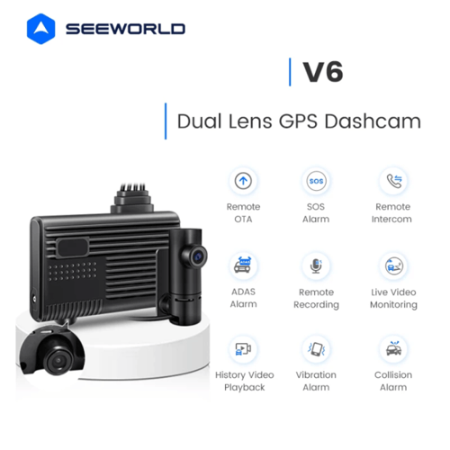 داش كام SEEEWORLD V6 – Dual Lens GPS