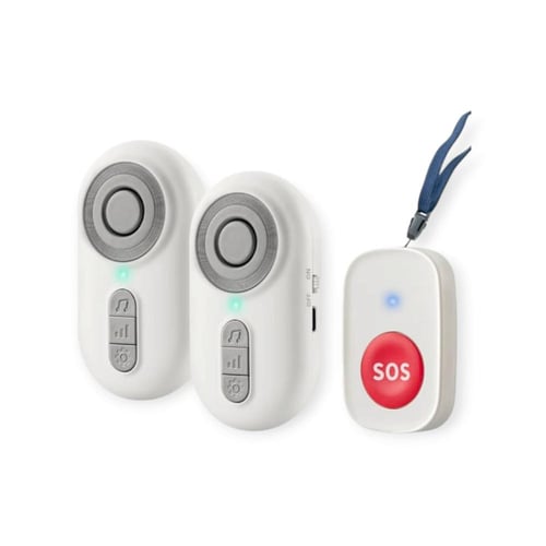 زر نداء لاسلكي مع نظام تنبيه SOS
