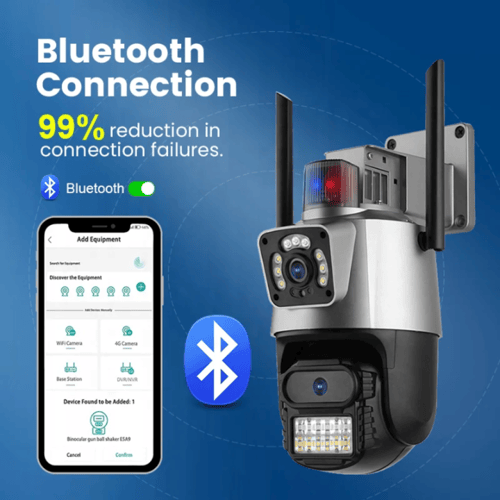 كاميرا مراقبة ذكية مع إضاءة LED وإنذار ضوئي (6MP)